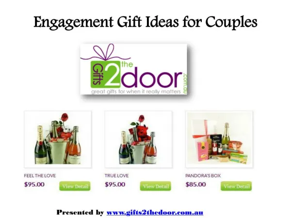 Engagement Gift Ideas for Couples Online at Gifts2thedoor