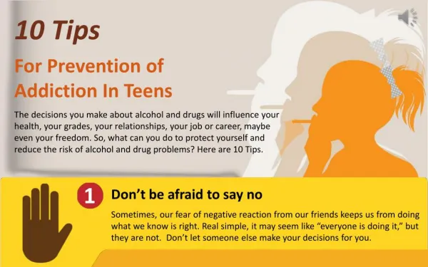 10 TIPS FOR PREVENTION OF ADDICTION IN TEENS