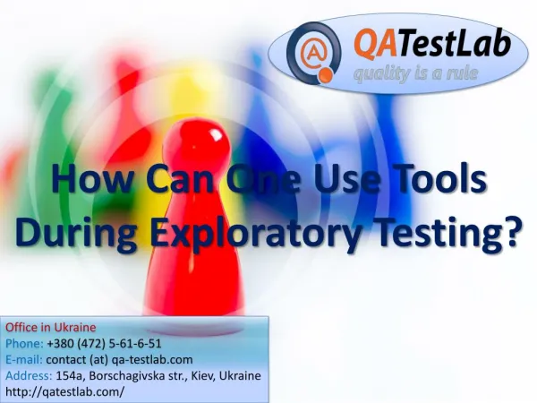 How Can One Use Tools During Exploratory Testing?