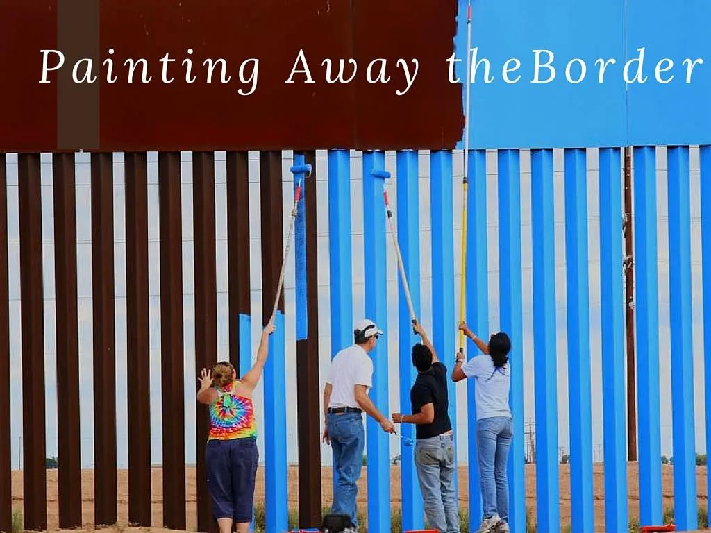 painting endlessly the border