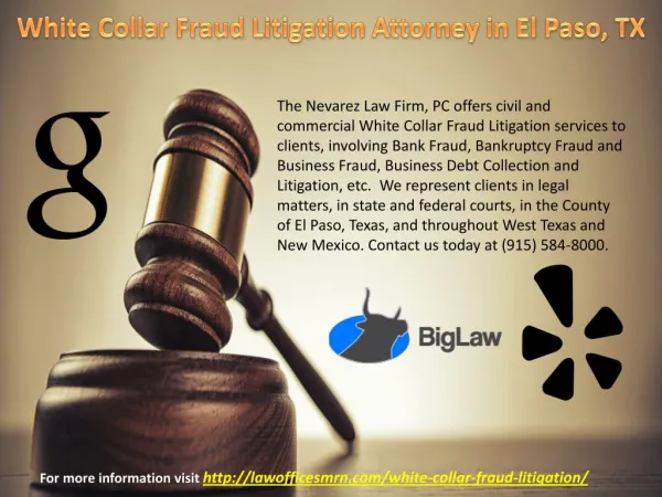 White Collar Fraud Litigation Attorney in El Paso, TX