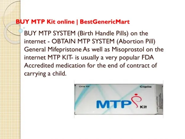 Resolve The Problem Of Unwanted Pregnancy With MTP kit