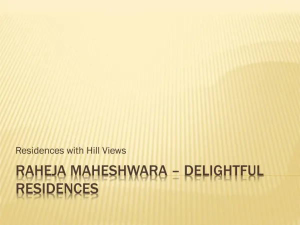 Raheja Maheshwara in South Gurgaon - BookMyHouse.Com