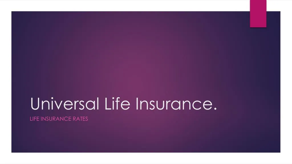 universal life insurance