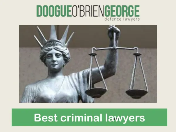 Best criminal lawyers