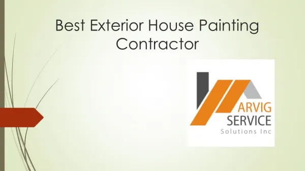 Best Exterior House Painting Contractor