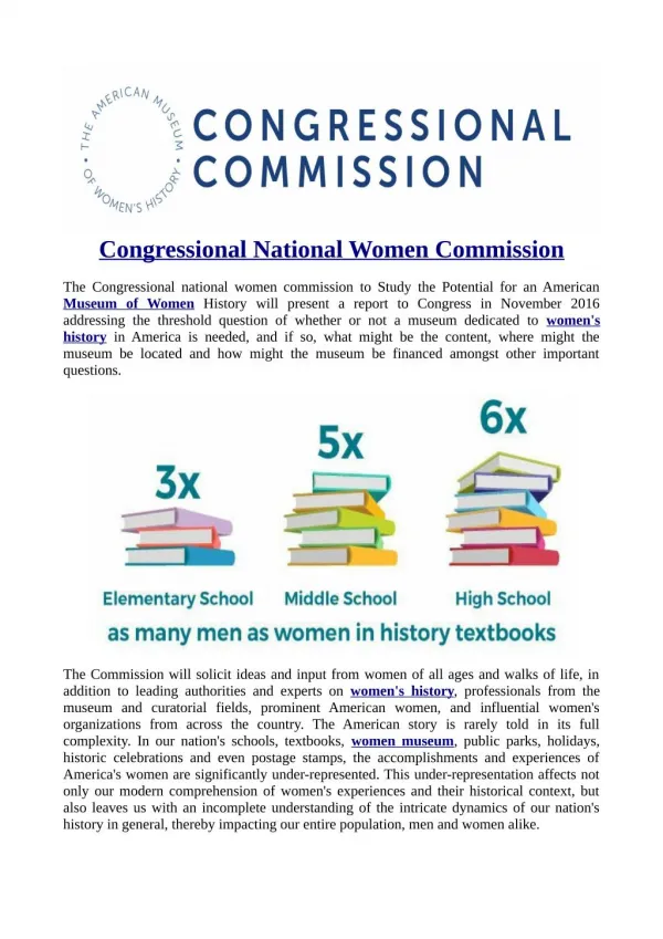 Congressional National Women Commission