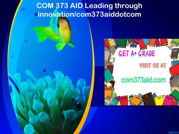 COM 373 AID Leading through innovation/com373aiddotcom
