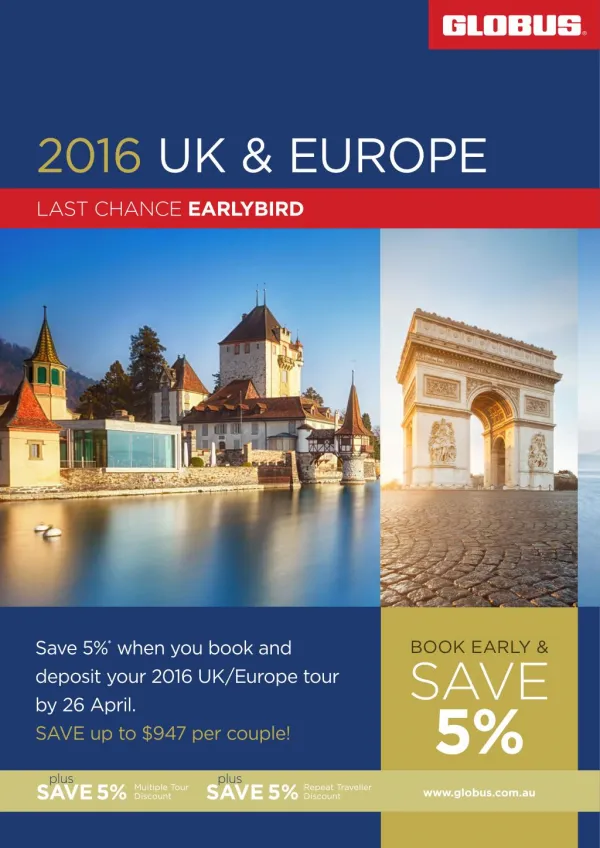 2016 UK and Europe Cheap Tour Packages | Avalon Waterways