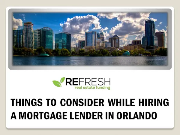 Get best Mortgage Lenders in Orlando, FL