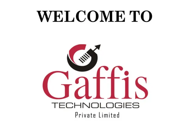 Gaffis Technologies Company Overview Presentation