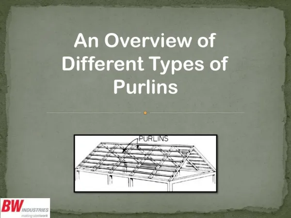 An Overview of Different Types of Purlins