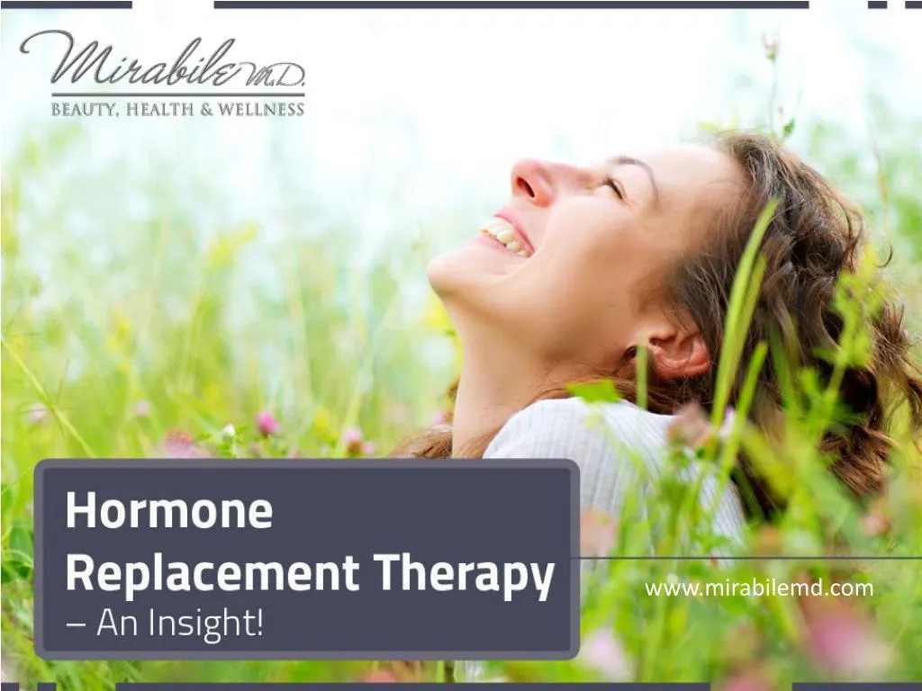 hormone replacement therapy an insight