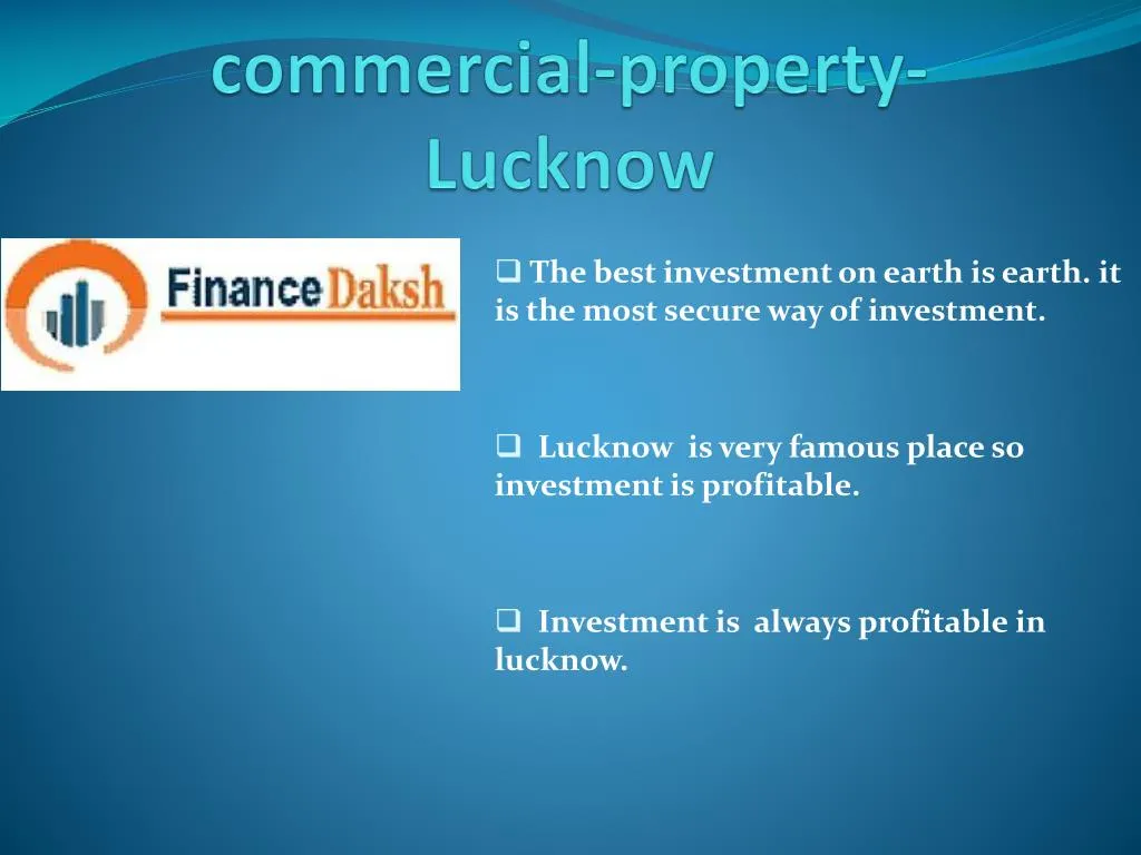 commercial property lucknow