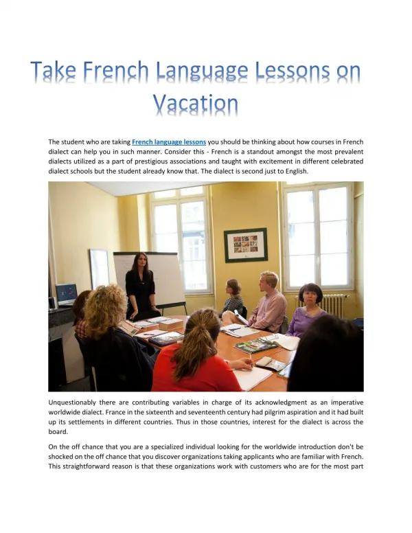 https://www.scribd.com/doc/308313394/Take-French-Language-Lessons-on-Vaction