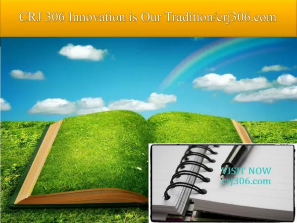 CRJ 306 Innovation is Our Tradition/crj306.com