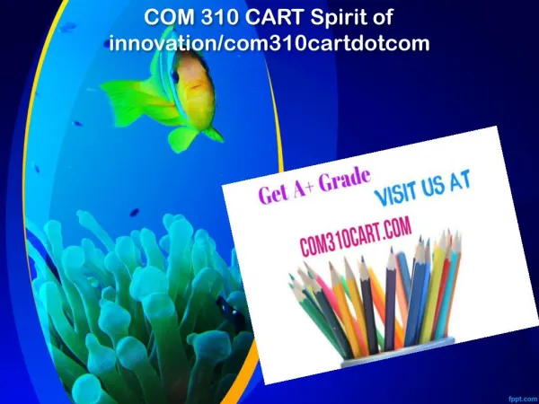 com 310 cart spirit of innovation com310cartdotcom