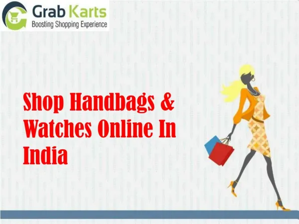 Shop Handbags & Watches Online In India