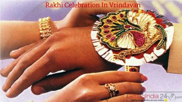 Rakhi celebration in Vrindavan