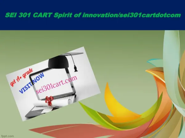 SEI 301 CART Spirit of innovation/sei301cartdotcom