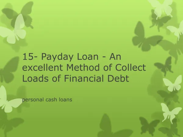 personal cash loans