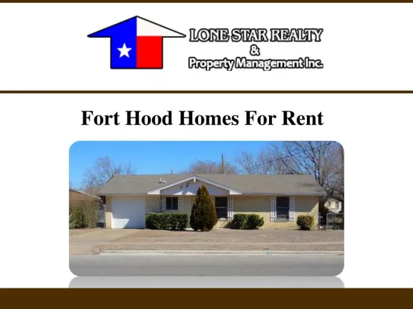 Fort Hood Homes For Rent