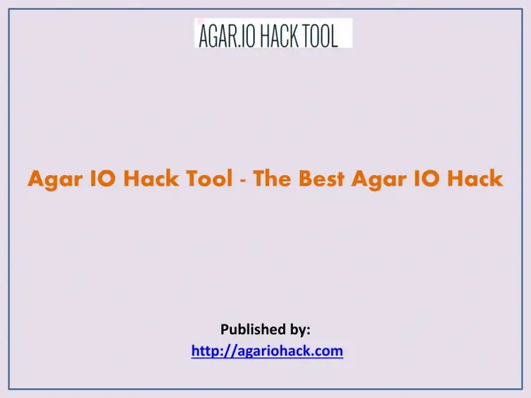 Agar IO Hack Tool - The Best Agar IO Hack