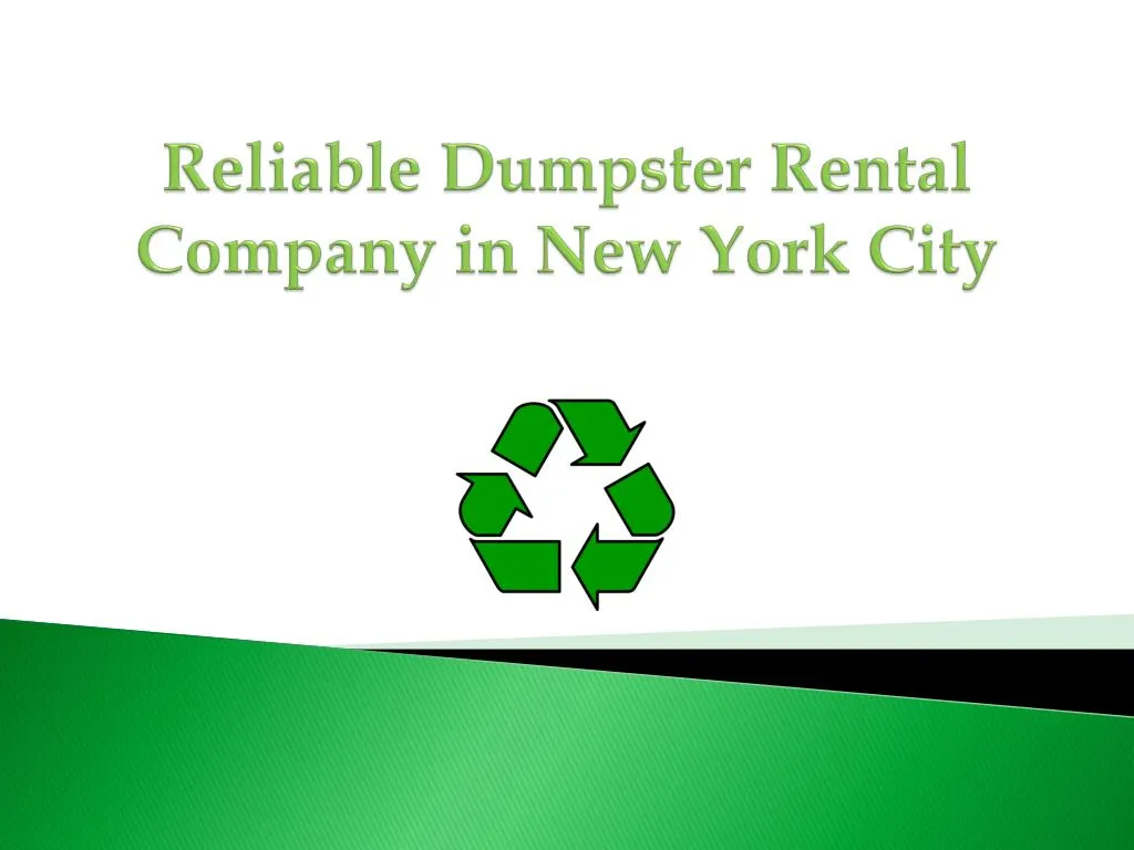 reliable dumpster rental company in new york city