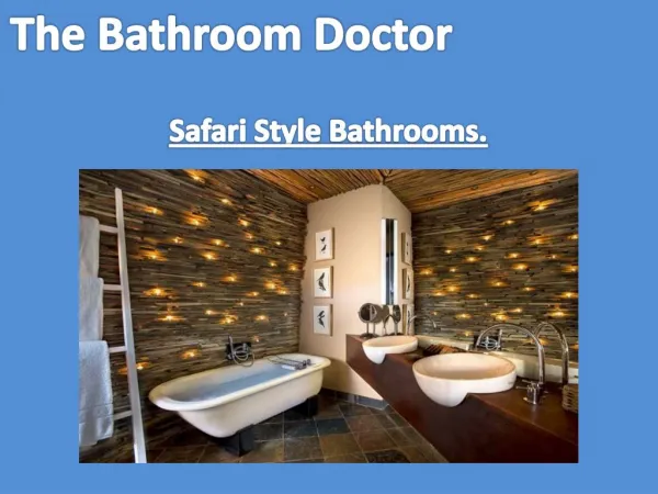 Safari Style Bathroom by bathroom doctors