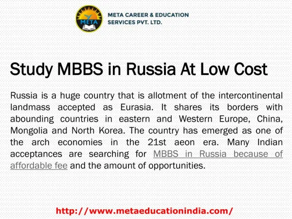 Study MBBS in Russia At Low Cost