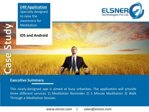Case Study - E4R Application From Elsner.com