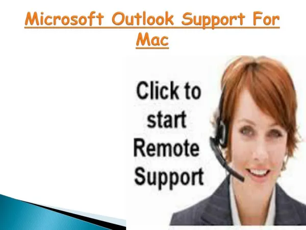 Microsoft Outlook Support For Apple Mac- 800-786-0581
