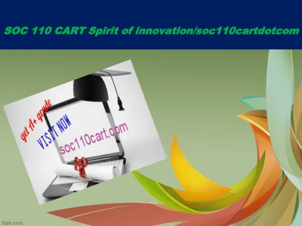 SOC 110 CART Spirit of innovation/soc110cartdotcom
