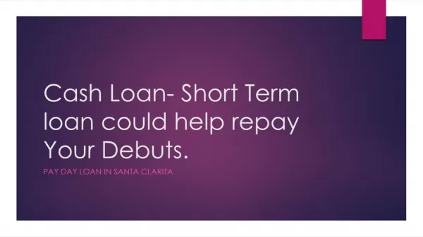 payday loans santa clarita