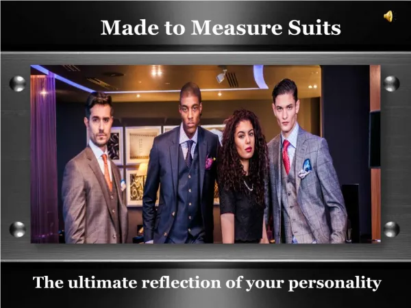 Discover Ladies Made to Measure Suits