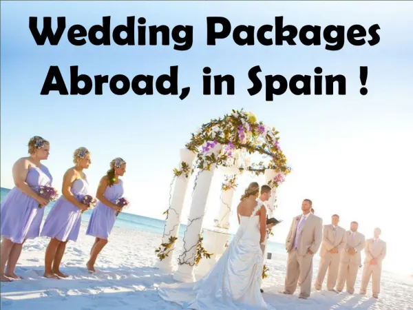weddings abroad on a budget