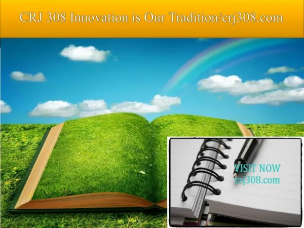 CRJ 308 Innovation is Our Tradition/crj308.com