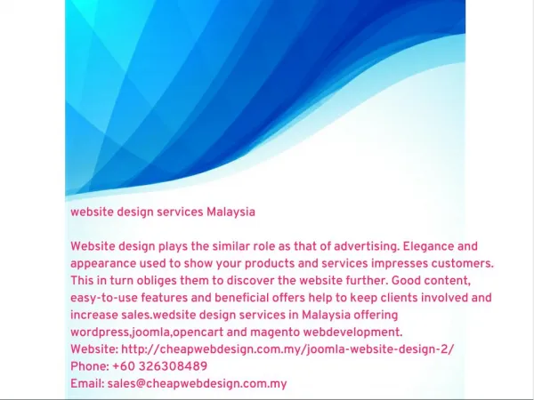 website design services Malaysia