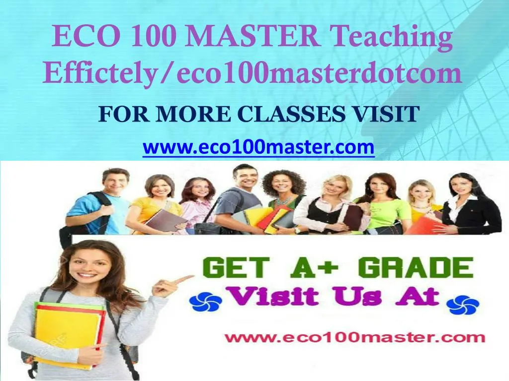 eco 100 master teaching effictely eco100masterdotcom