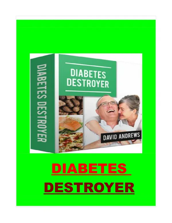 How to Destroy Diabetes easily..