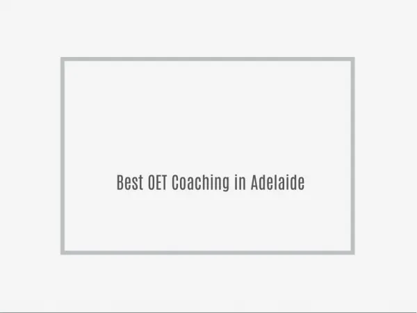 IELTS Coaching in Adelaide