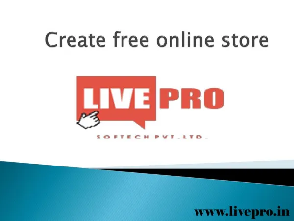 Create free online store