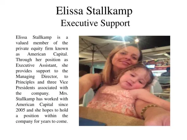 Elissa Stallkamp Executive Support