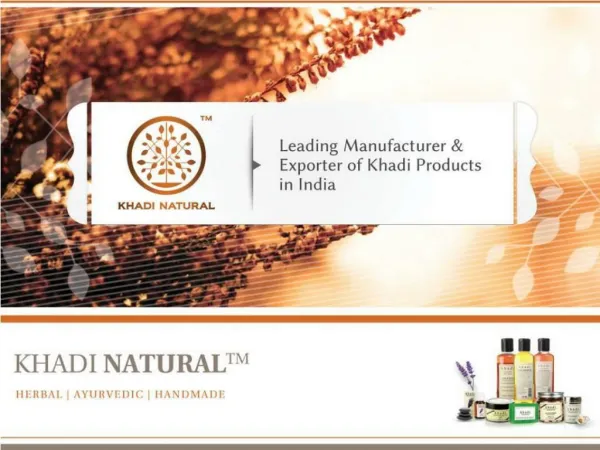 Khadi Natural - Best Handmade Herbal Products