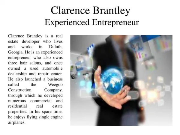 Clarence Brantley Experienced Entrepreneur