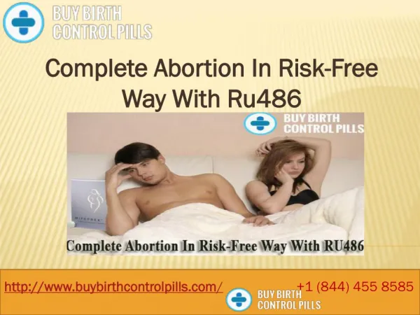 Complete Abortion In Risk-Free Way With Ru486