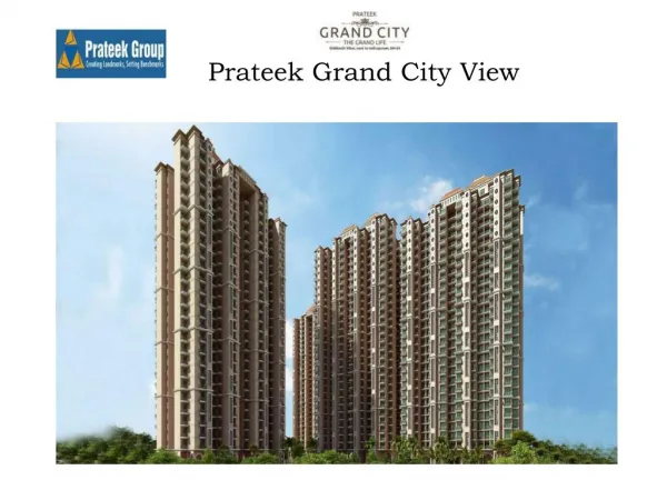 prateek group grand city buy 2 BHK flat in discount plan
