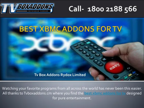 Latest and Best Xbmc Addons For Tv