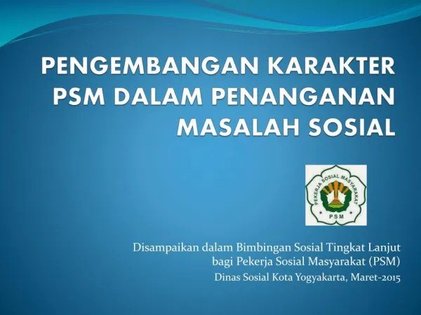 Pekerja Sosial Masyarakat