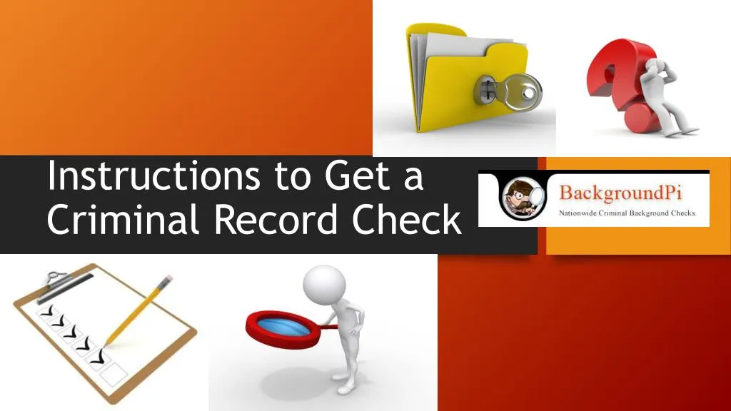 instructions to get a criminal record check